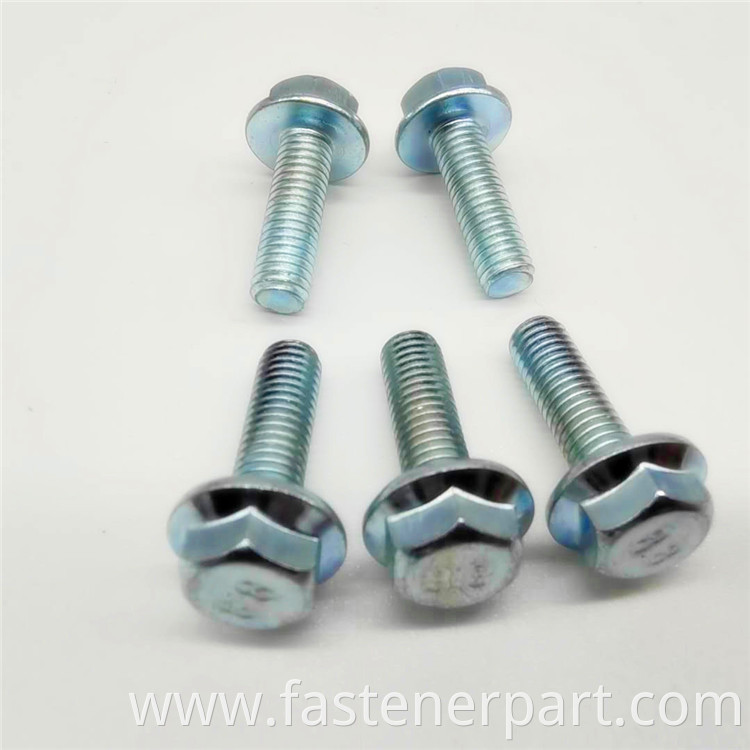  flanged serrated hex head flange cars bolts